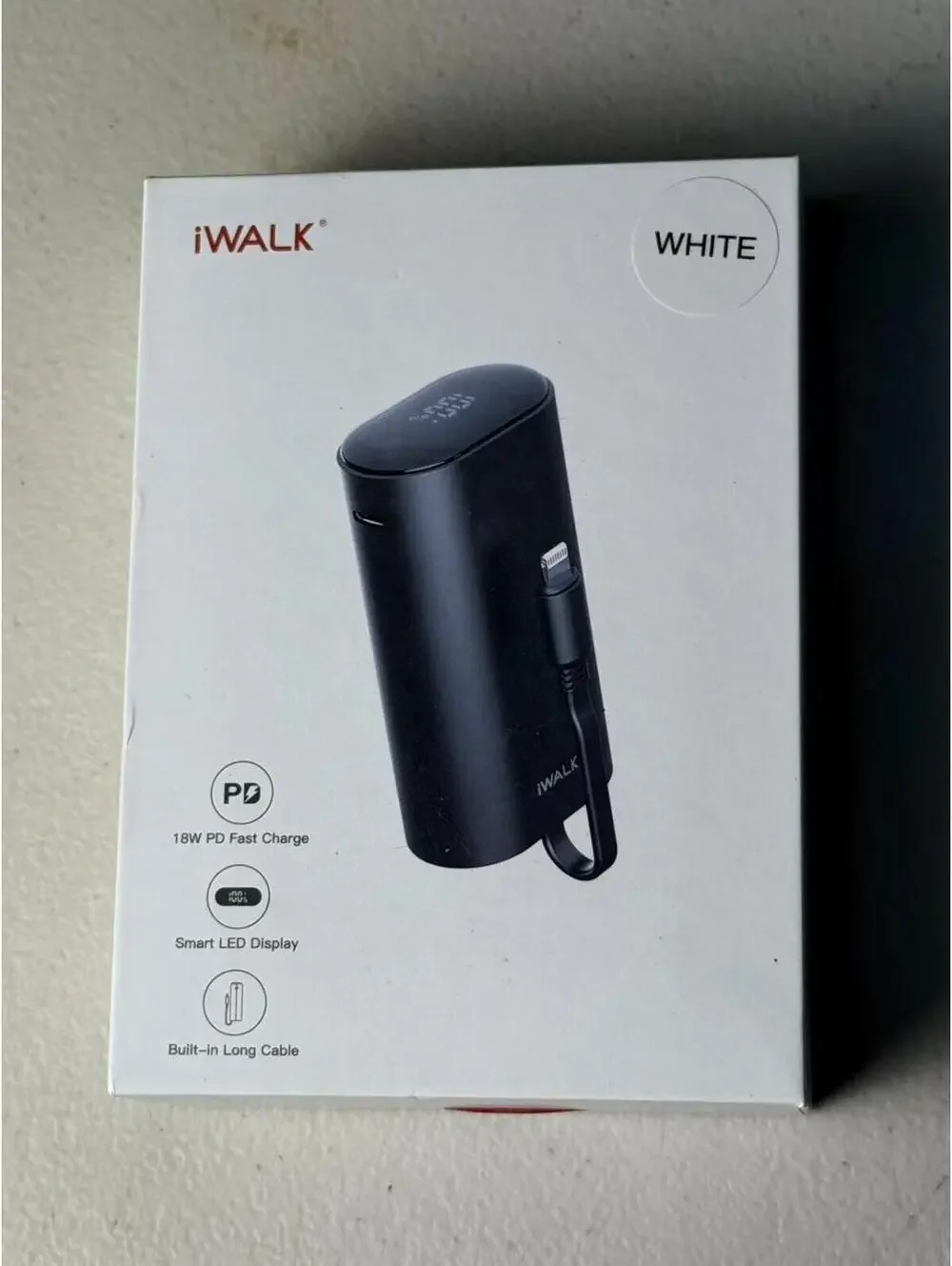 iWALK LinkMe10000 Pro 10000mAh PD Fast Charge Power Bank White OPENBOX